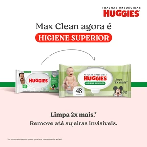 Toalhas Umedecidas Higiene Superior c/ 48 unidades - Huggies