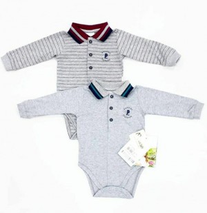 BODY MANGA LONGA MESCLA KIT COM 02 UNIDADES 9843 PARAISO