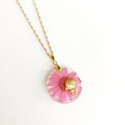 Colar Mãe de Menina Rosa - Peça Única