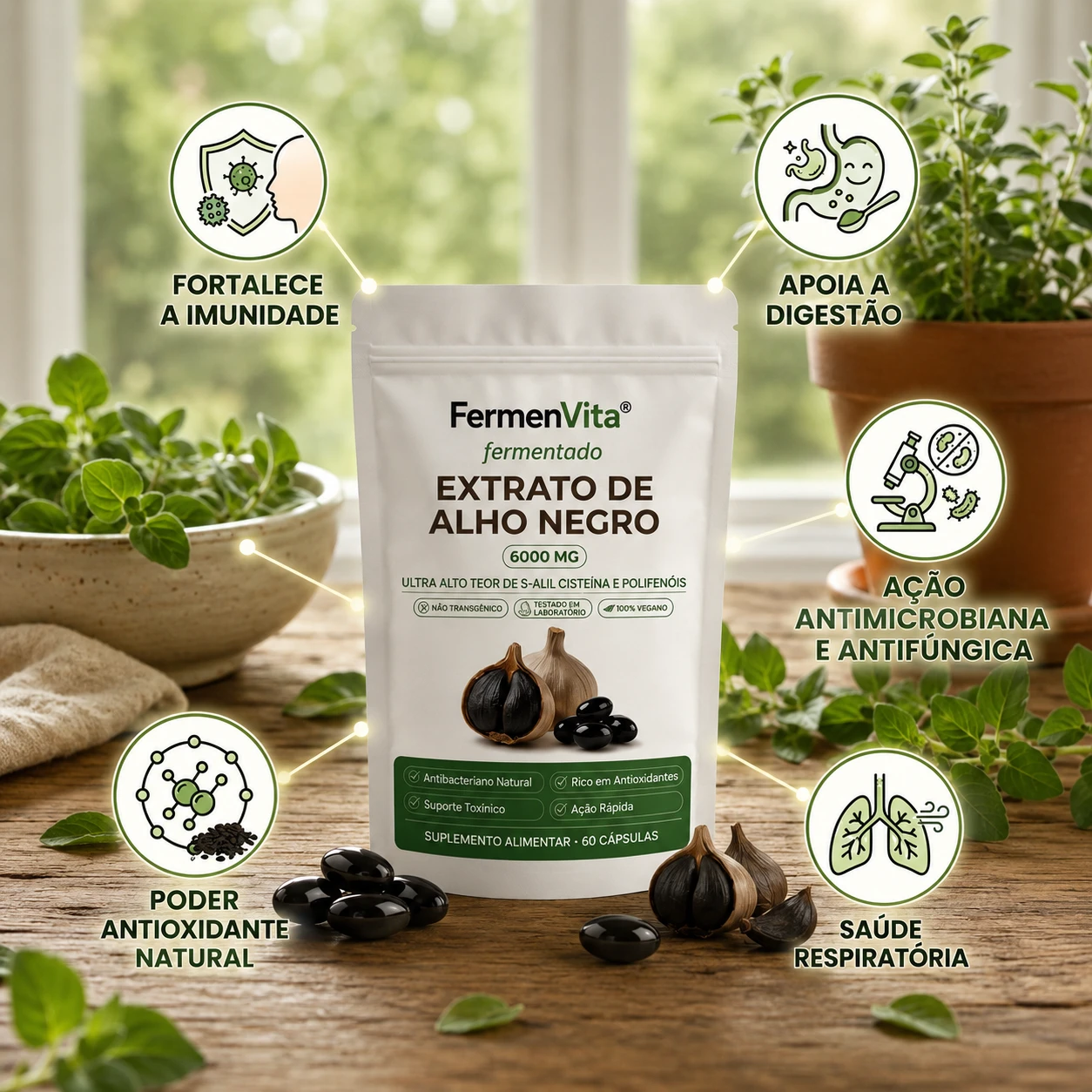 Fermenvita&reg; Alho Negro Fermentado
