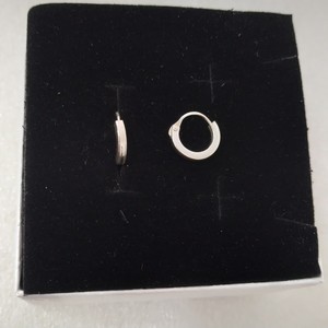 Brinco Argolinha Redonda Lisa 1,3cm Prata 925