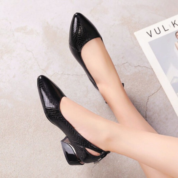 Sapato de Salto em Couro | Conforto Plus | Laís