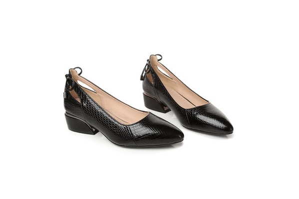 Sapato de Salto em Couro | Conforto Plus | Laís