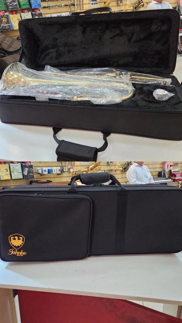 (Sib) Trombone curto Sib Jahnke NOVO dourado