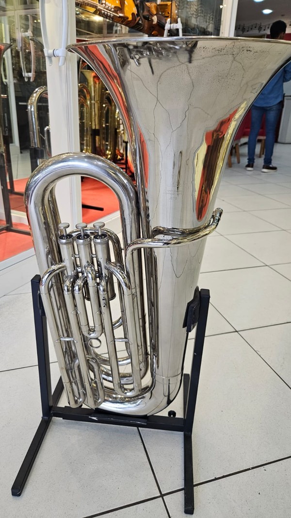 Tuba Weril 3/4 em sib - 3 pistos - usado