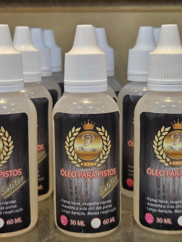 💧 Óleo Pistos Sintético Premier 30ml/60ml (Anti-Oxidação)