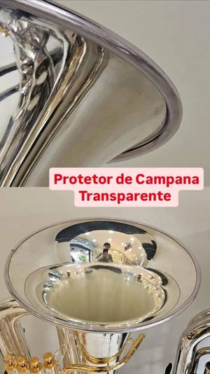 Protetor de Campana para tuba e eufônio - Transparente e Reforçada