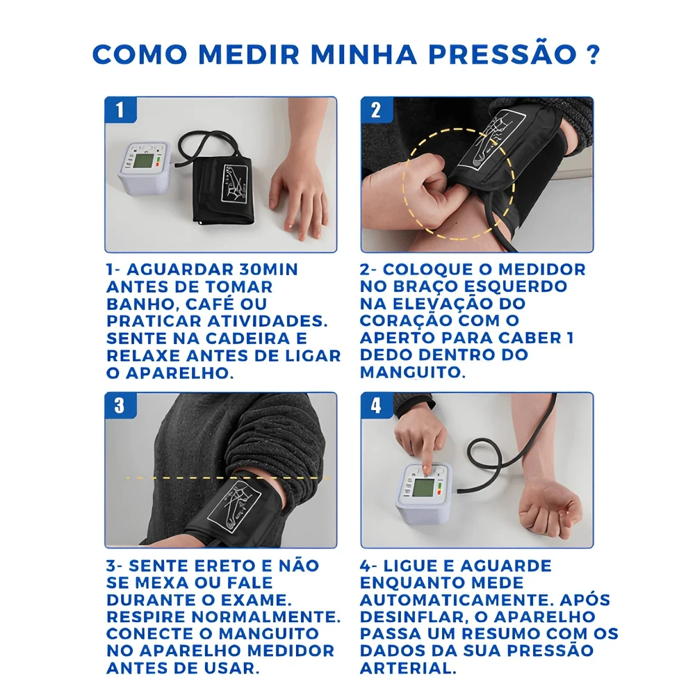 Aparelho Medidor de Pressão Arterial Digital