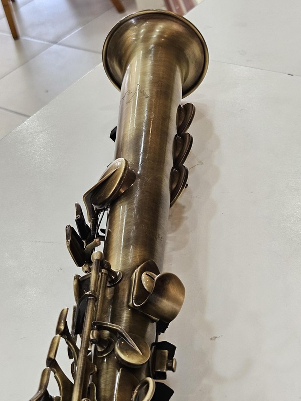 Sax Soprano Eagle Reformado FÁ-SOL-LÁ (Envelhecido)