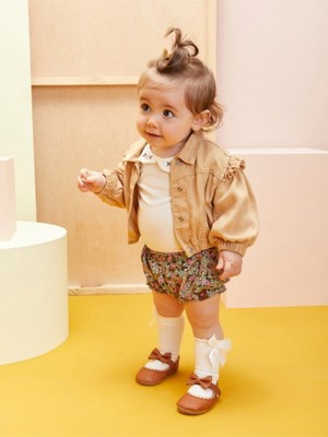 JAQUETA SARJA MOMI CARAMELO C1669 