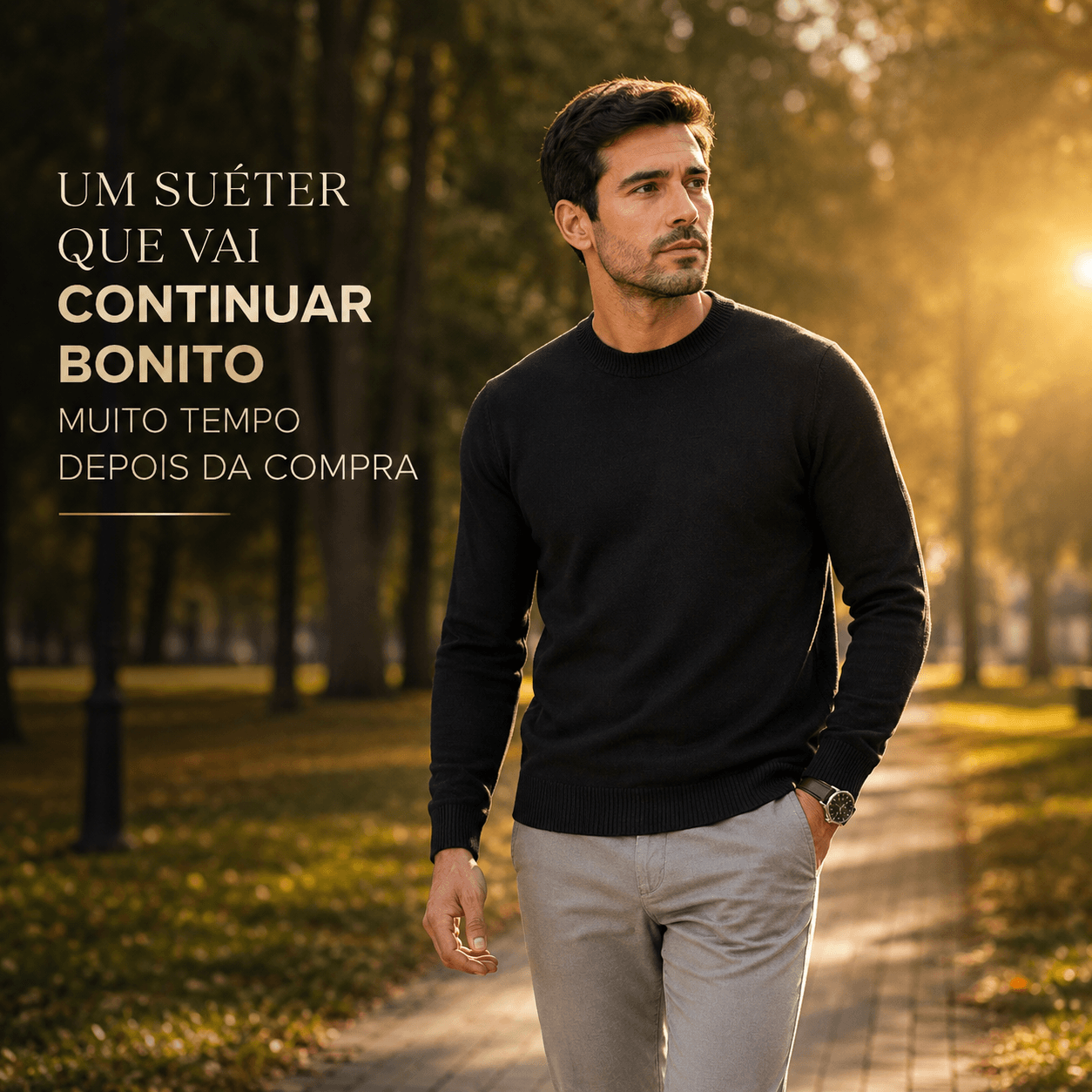 Su&eacute;ter Masculino Versatto Ferr elegante, confort&aacute;vel e resistente para homens que valorizam qualidade e estilo.